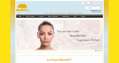 Desktop Screenshot of lacurebeaute.com